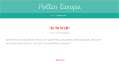 Desktop Screenshot of pollen-europa.net